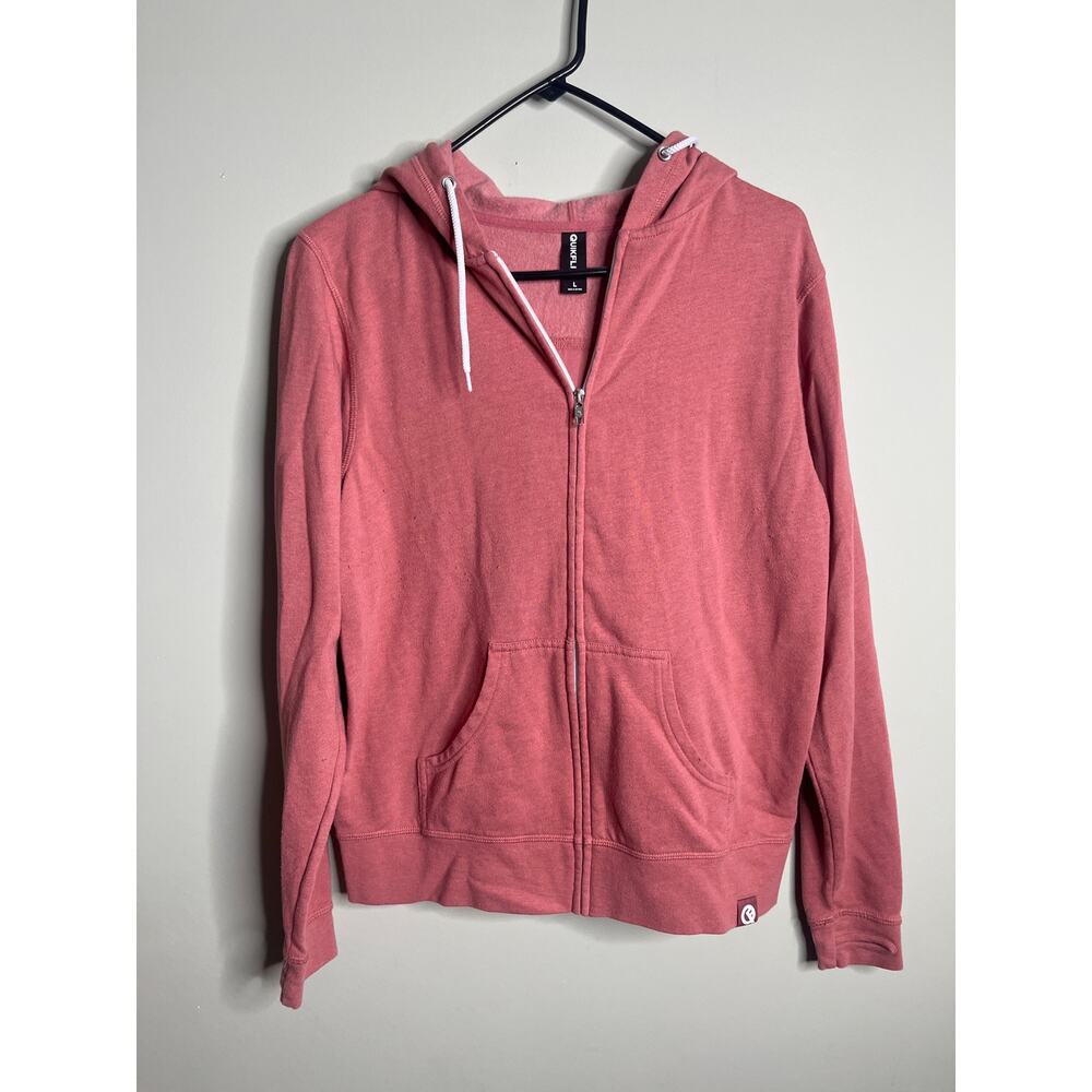 Quikflip coral Zip Up Hoodie Large